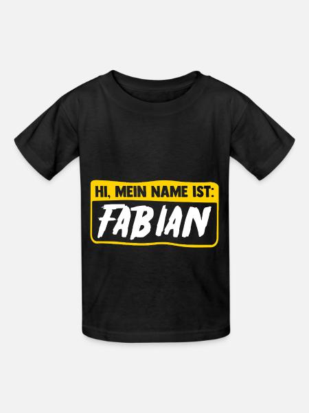Fabian - Kinder T-Shirt von Russell - Schwarz