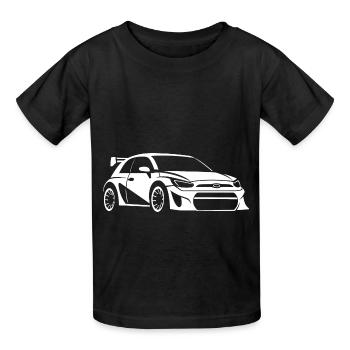 Rallye-Fahrzeug - Kinder T-Shirt von Russell - Schwarz - Vorne - AI Model Kid Male (0cm)