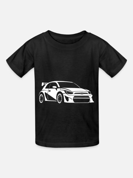 Rallye-Fahrzeug - Kinder T-Shirt von Russell - Schwarz