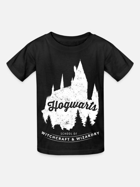 Harry Potter Hogwarts School - Kinder T-Shirt von Russell - Schwarz