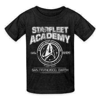 Star Trek Discovery Starfleet Academy - Kinder T-Shirt von Russell - Schwarz - Vorne - AI Model Kid Male (0cm)