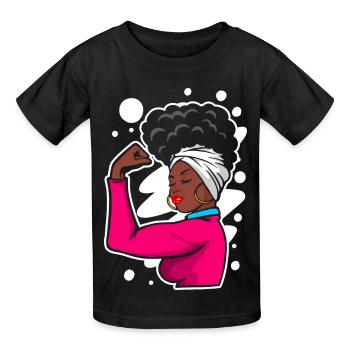 SISTER - T-shirts Russell Enfant - noir - Devant - AI Model Kid Male (0cm)