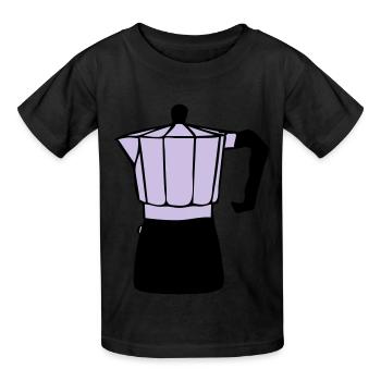 Moka - Kids T-Shirt by Russell - black - Front - AI Model Kid Male (0cm)