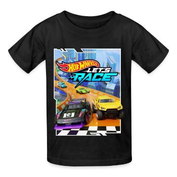 Hot Wheels Design Let's Race - T-shirts Russell Enfant - noir - Devant - AI Model Kid Male (0cm)
