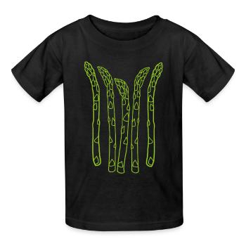Asperges Spargel - T-shirts Russell Enfant - noir - Devant - AI Model Kid Male (0cm)