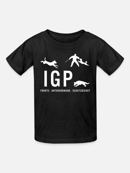 IGP Hundesport - Kinder T-Shirt von Russell - Schwarz