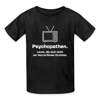 Fernsehaben Movies Statement Kino Filme Fernsehen - Kinder T-Shirt von Russell - Schwarz - Vorne - AI Model Kid Male (0cm)