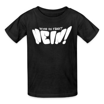 Bevor Du Fragst Nein - Kinder T-Shirt von Russell - Schwarz - Vorne - AI Model Kid Male (0cm)