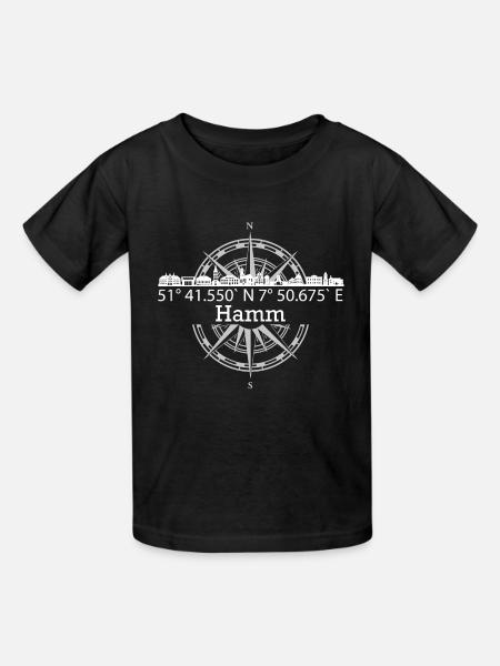 Skyline Hamm - Kinder T-Shirt von Russell - Schwarz