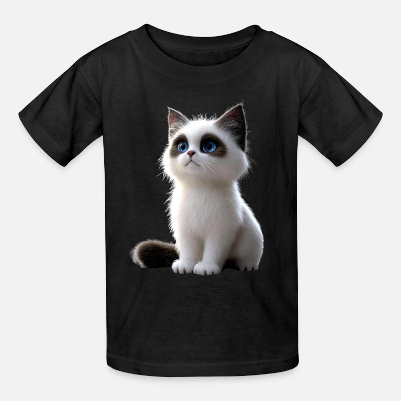 Ragdoll Kat Ragdoll Kat Søde Ragdoll Katte - Børne-T-shirt fra Russell - sort