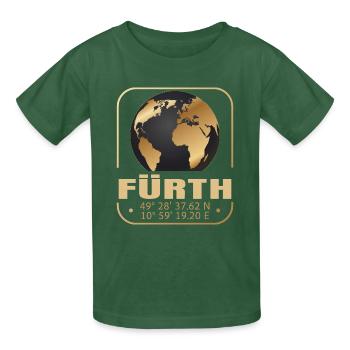 Fürth - Kinder T-Shirt von Russell - Flaschengrün - Vorne - AI Model Kid Male (0cm)