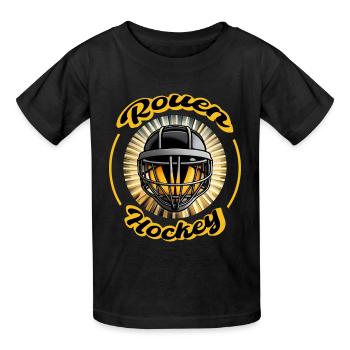 Rouen Hockey Fierté Normande sur la Glace - T-shirts Russell Enfant - noir - Devant - AI Model Kid Male (0cm)