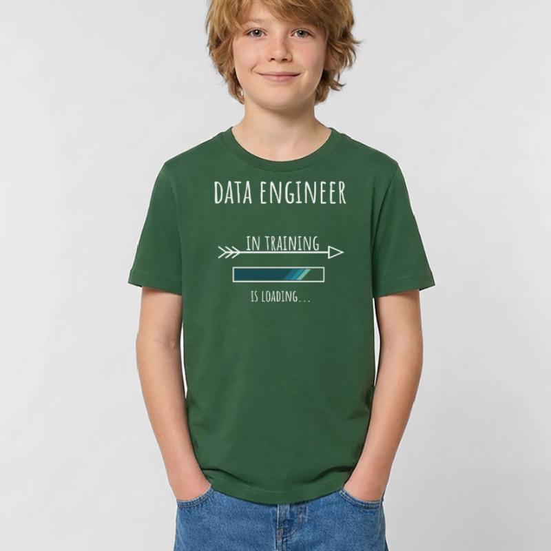 Gift Profession Training Data Engineer Kids T-Shirt by Russell