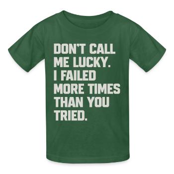 Humorous quote for confidant - Kids T-Shirt by Russell - bottle green - Front - AI Model Kid Male (0cm)