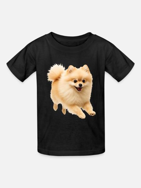 Zwergspitz - Kinder T-Shirt von Russell - Schwarz