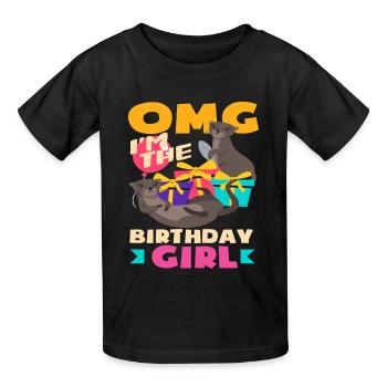 Dieser Otter ist 2 - süßes Geburtstagsmotiv - Kinder T-Shirt von Russell - Schwarz - Vorne - AI Model Kid Male (0cm)