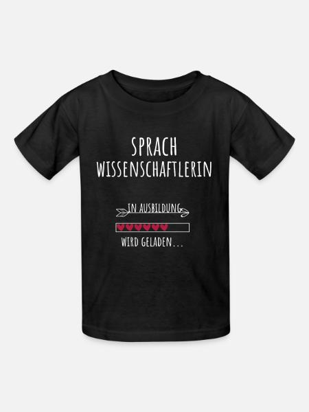 Sprachwissenschaftlerin Sprachwissenschaft Studium - Kinder T-Shirt von Russell - Schwarz