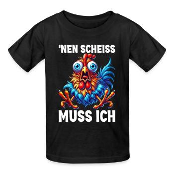 Jeg skal kneppe sjov kyllingesarkasme-humor - Børne-T-shirt fra Russell - sort - Foran - AI Model Kid Male (0cm)
