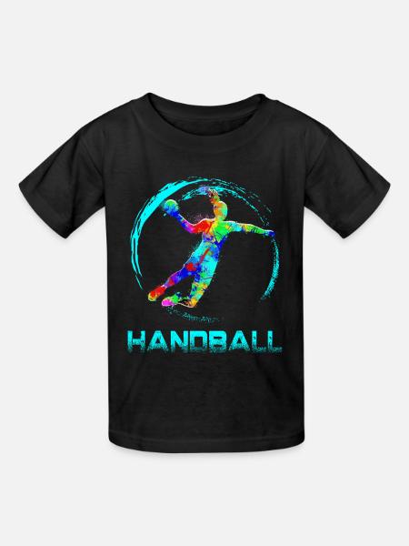Handball - Kinder T-Shirt von Russell - Schwarz