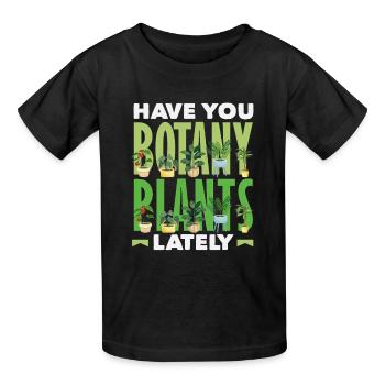 Boatic Boatany Plant Lover Gardening - Kids T-Shirt by Russell - black - Front - AI Model Kid Male (0cm)