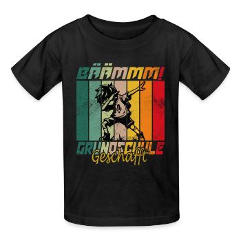 Tschüss Grundschule Abschluss Schule - Kinder T-Shirt von Russell - Schwarz - Vorne - AI Model Kid Male (0cm)