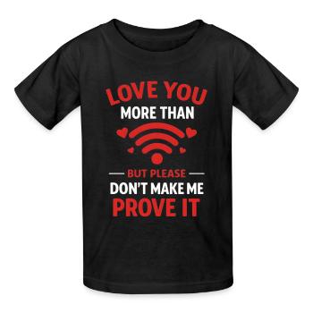 Lustige WLAN-Internetverbindung Online-Signal-Humor - Kinder T-Shirt von Russell - Schwarz - Vorne - AI Model Kid Male (0cm)