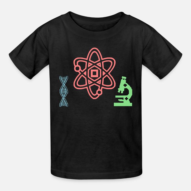 ADN atomique de l’ensemble scientifique - T-shirts Russell Enfant - noir