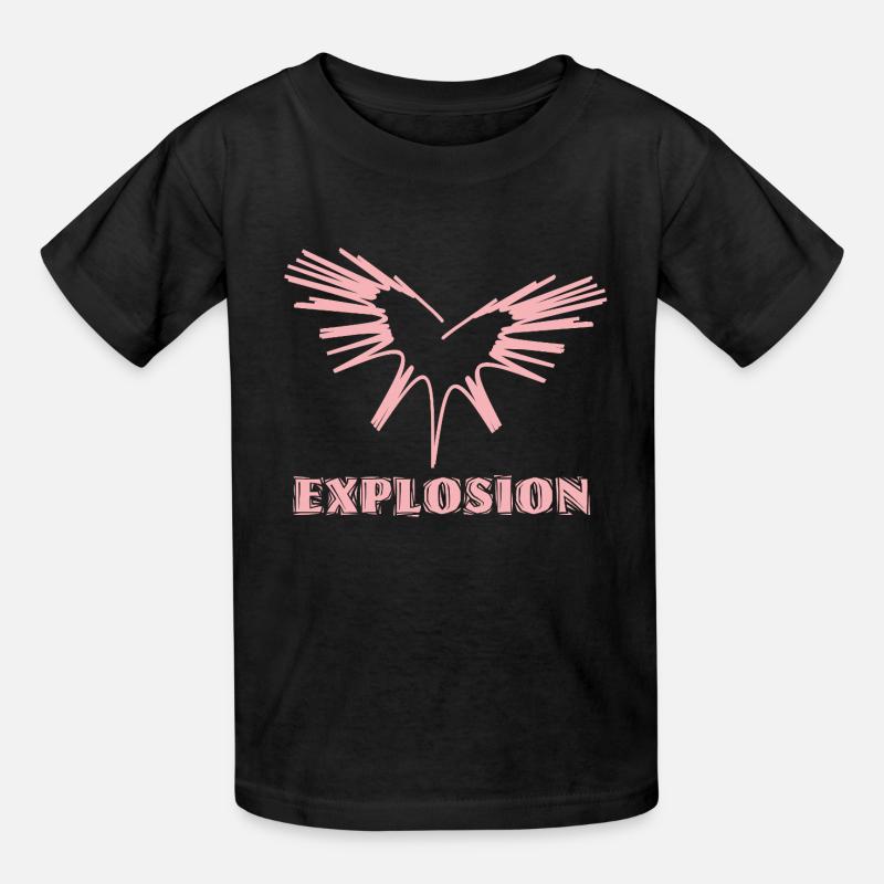 Explosion d’amour - T-shirts Russell Enfant - noir