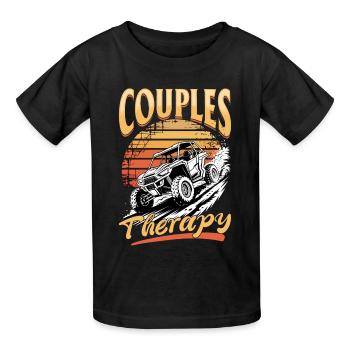 UTV Tout-Terrain 4 Roues Côte à côte - T-shirts Russell Enfant - noir - Devant - AI Model Kid Male (0cm)