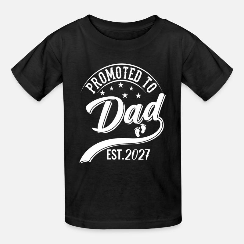 2027 zum Vater befördert. Ich werde Vater werden. - Kinder T-Shirt von Russell - Schwarz