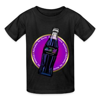 Magic Art Drink - Kinder T-Shirt von Russell - Schwarz - Vorne - AI Model Kid Male (0cm)