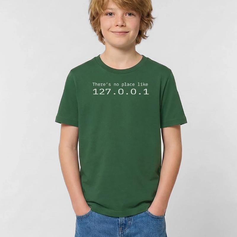 Programmeur Nerd IT Aucun endroit comme Localhost T-shirts Russell Enfant