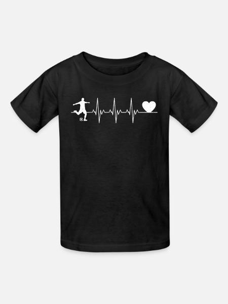 Hjerteslag i spillet - Børne-T-shirt fra Russell - sort