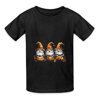 Halloween Gnome - Kinder T-Shirt von Russell - Schwarz - Vorne - AI Model Kid Male (0cm)
