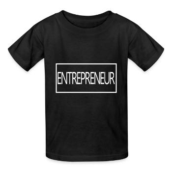 Entrepreneur fier d’un cadeau d’entrepreneur diplômé - T-shirts Russell Enfant - noir - Devant - AI Model Kid Male (0cm)