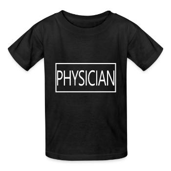 Physician Proud Graduated Physician Student - Kids T-Shirt by Russell - black - Front - AI Model Kid Male (0cm)