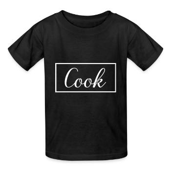 Cook Proud Graduated Culinary Art Student - Kids T-Shirt by Russell - black - Front - AI Model Kid Male (0cm)