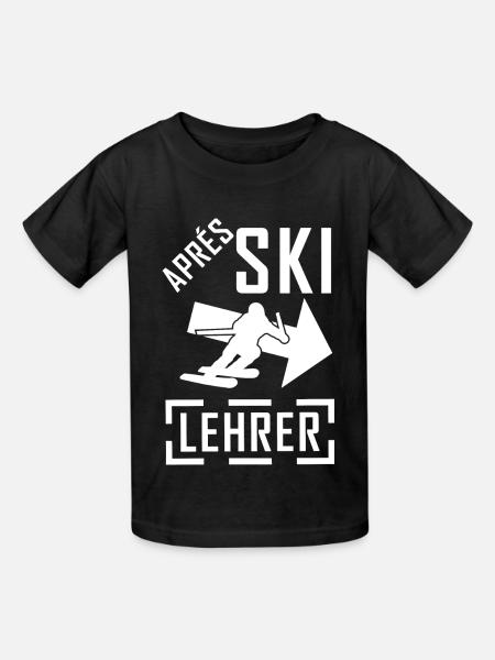 Aprés-Ski Lehrer - Kinder T-Shirt von Russell - Schwarz