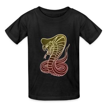 Cobra - T-shirts Russell Enfant - noir - Devant - AI Model Kid Male (0cm)