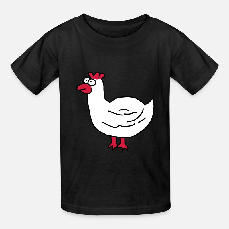 Poulet - T-shirts Russell Enfant - noir