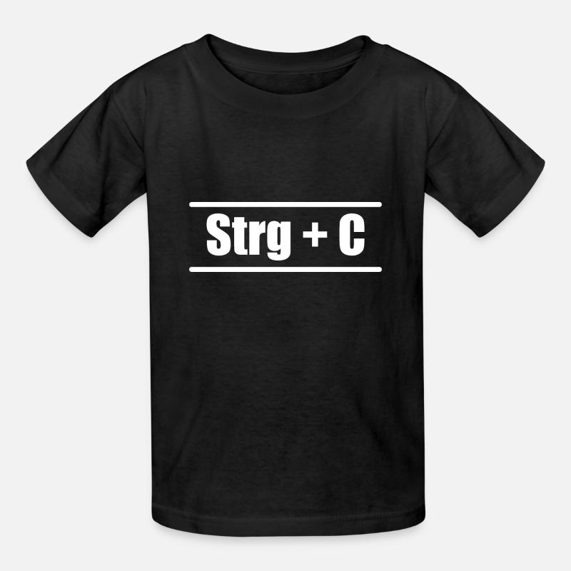 Ctrl C Ctrl V Elktern Kind Partnerloook - T-shirts Russell Enfant - noir