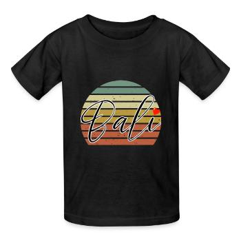 Bali - Indonésie - T-shirts Russell Enfant - noir - Devant - AI Model Kid Male (0cm)