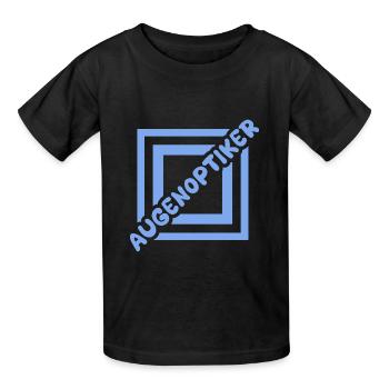 Augenoptiker als Job - Kinder T-Shirt von Russell - Schwarz - Vorne - AI Model Kid Male (0cm)