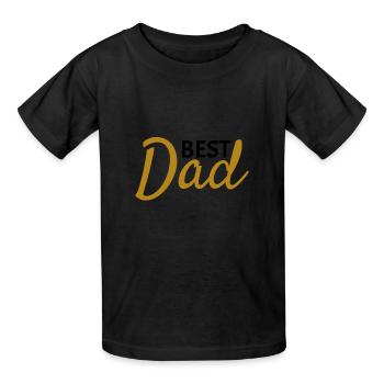 Meilleur papa - T-shirts Russell Enfant - noir - Devant - AI Model Kid Male (0cm)