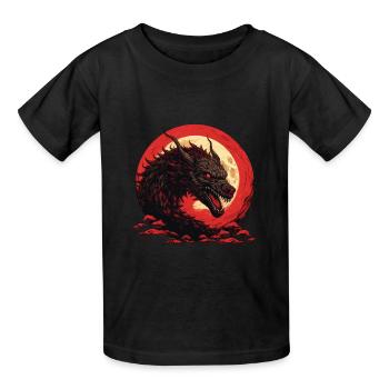 Zorn des Drachen - Kinder T-Shirt von Russell - Schwarz - Vorne - AI Model Kid Male (0cm)
