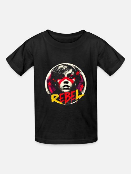 Rebellieren - Kinder T-Shirt von Russell - Schwarz