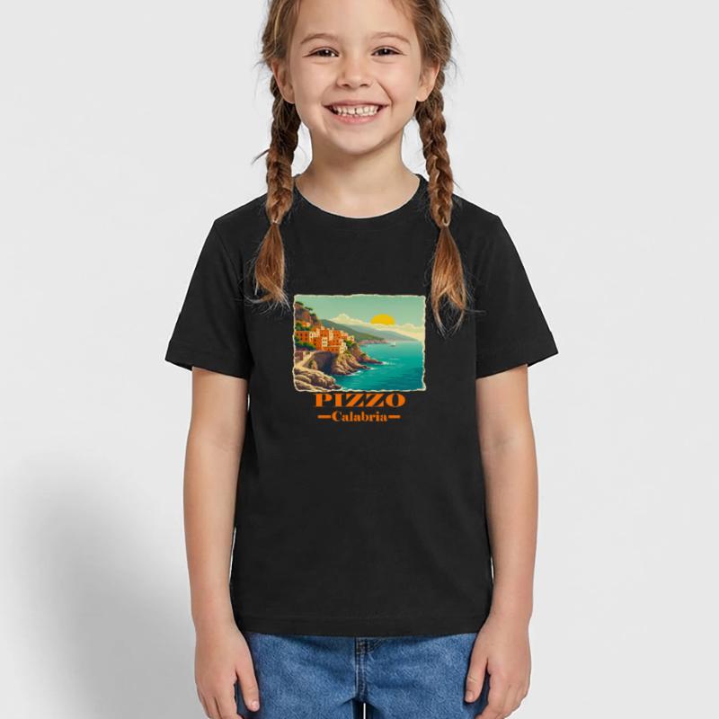 Pizzo Kalabrien orange Kinder T-Shirt von Russell