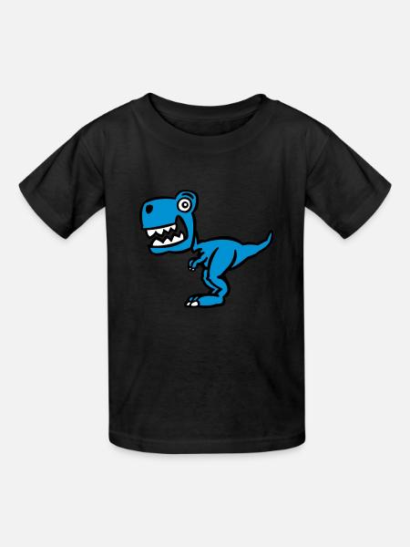 Superdinosaurier (Farbe) - Kinder T-Shirt von Russell - Schwarz