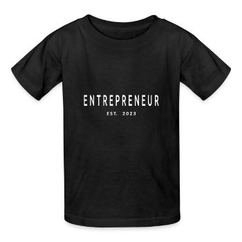 Entrepreneur Est. 2023 Cadeau d’entrepreneur diplômé - T-shirts Russell Enfant - noir - Devant - AI Model Kid Male (0cm)