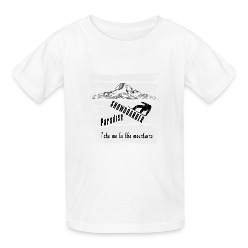 Snowboarder Paradise - Kinder T-Shirt von Russell